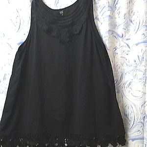 NWOT Ladies top by Emery Rose, black XL